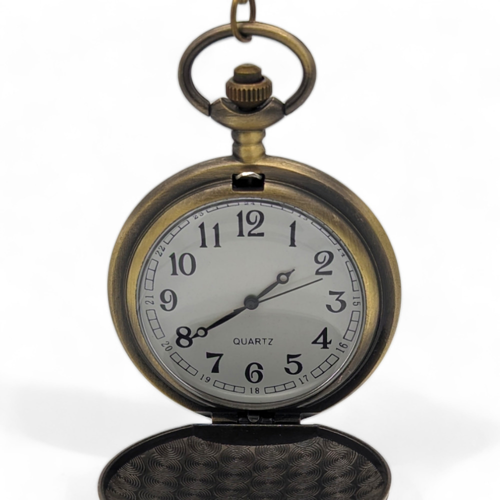 Elephant Pocket Watch NEW Gift Safari Africa India Vintage Bronze Finish - Picture 3 of 7